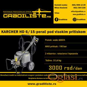 Karcher 6/15 - perac pod visokim pritiskom - izdavanje